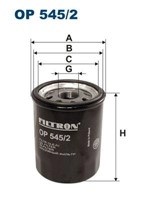 MITSUBISHI CARISMA COLT YAĞ FİLTRESİ FILTRON OP 5452  MD017440 - MD135737 -  MD321589 - MD360935 - MR934387 - MZ690115